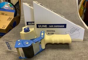 Lot of 3 New ULINE Industrial 2" Shipping Packing Tape Dispensers One not in box